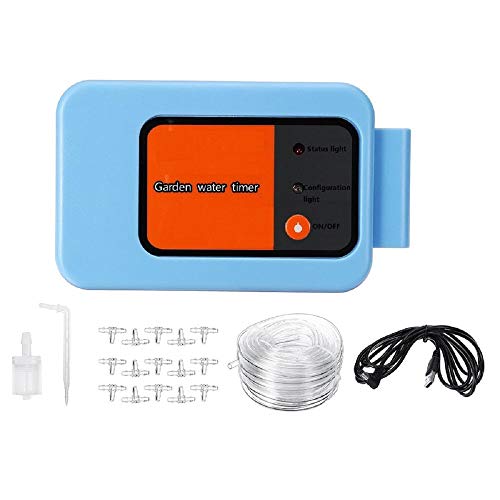 HJKH Outdoor Water Timer Automatic Watering Device Phone Control Irrigation System Irrigation Computer Irrigation Timer (Color : Blue, Size : One size)