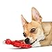 Jeffers Pet Natural Rubber Dog Chew Toy – Red Seahorse, Small – Vanilla Scent, Durable, Non-Toxic, Dishwasher Safe, Interactive Fetch & Tug Toy - Perfect for Training at Home