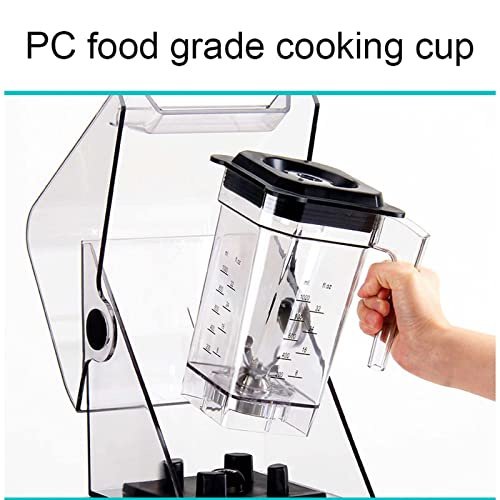 Ice Crusher mit Full Sound Enclosure Shield, Hochgeschwindigkeits-Arbeitsplattenmixer für Zuhause und Gewerbe, 6… – Bild 3