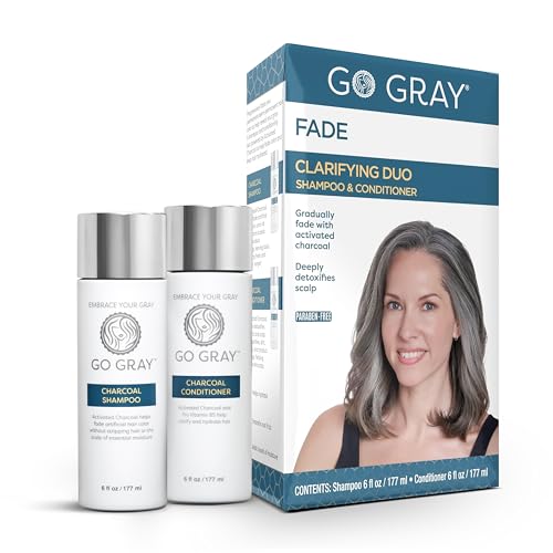 Go Gray Treatment System (Fade), Clarifying Duo Shampoo & Conditioner Helps Gradually Fade Permanent...