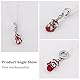 MOSTEDE Charms Set Für Spider Halskette Film Cartoon Charm Spider Man Halskette Verstellbare Legierung Kette Mit Anhänger Spider Man Für Mädchen/Feiertags-/Partygeschenke/Jungen/Männer