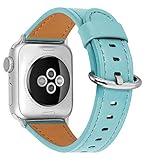 HUAFIY Compatible for apple Watch Band 38mm 40mm 41mm women Top Grain Leather Band Replacement Strap...