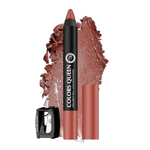 Image of Colors Queen Color It All Long Lasting Crayon Lipstick | Up to 18 Hours Stay | Creamy Matte Finish | Waterproof & Light Weight| Smudge Proof & Non-Transferable | Lipstick for Women (Love,3.5g)