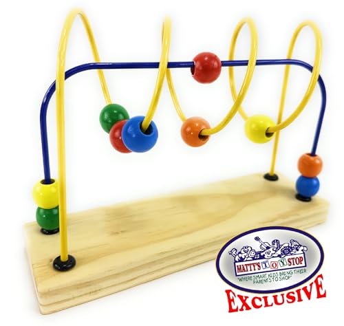 Matty'S Toy Stop 5751 Beads 'N Balls, Twist 'N Turns Wooden Bead Maze thumb #1