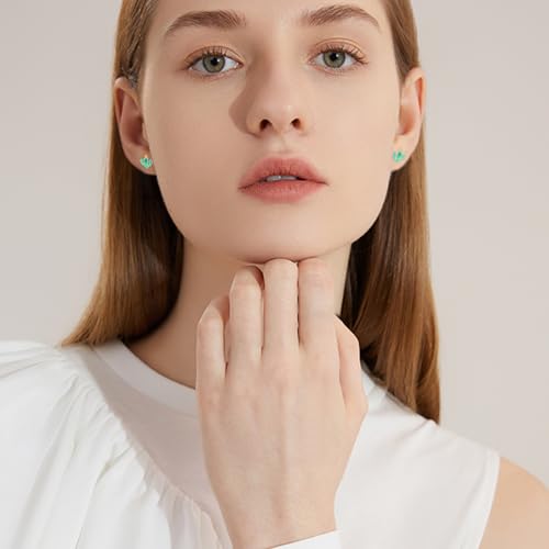 Flower Stud Earrings 925 Sterling Silver Flower Jewelry Christmas Anniversary Birthday Jewelry Gifts for Mother Wife Daughter Sister Friend4