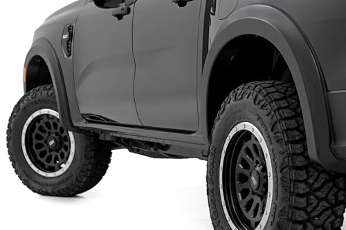 Rough Country Sport Fender Flares for Ford Ranger 2WD/4WD (2024) - Flat Black, Set of 4