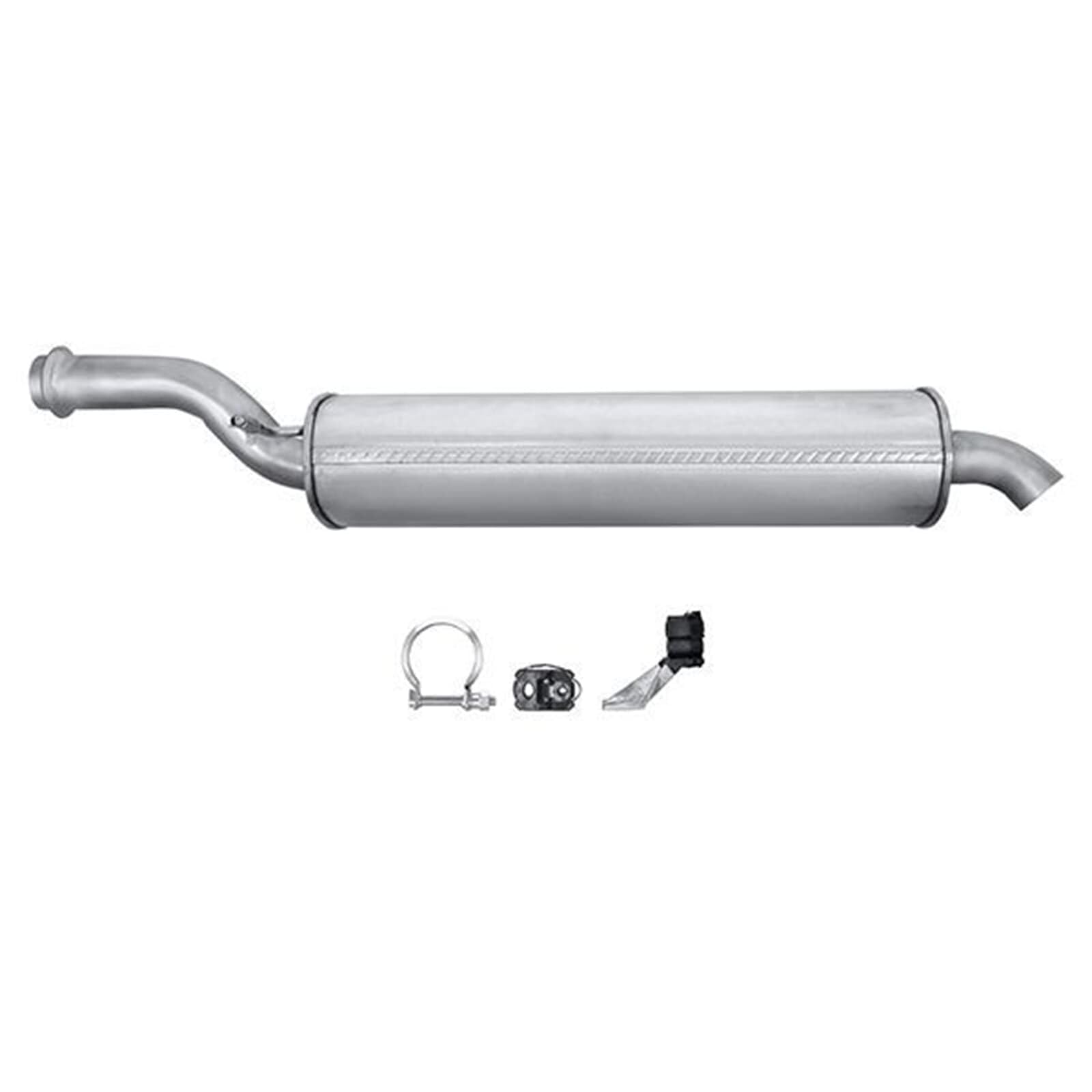 HELLA 8LD 366 027-151 Tłumik końcowy - Easy2Fit® Kit - z tyłu - jednoczęściowy - Komplet z elementami do montażu