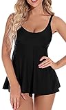 El traje de baño para mujer está hecho de un material suave y elástico, los calzoncillos de baño con forro completo crean una silueta delgada. Es mucho más fácil ir al baño que los trajes de baño de una pieza.