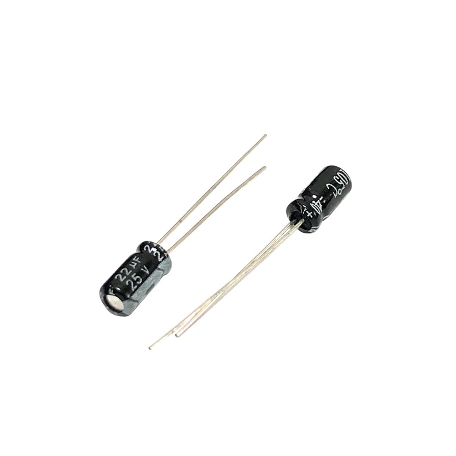 Condensateurs 25V 22uf miniatures 4x7mm en aluminium pour filtrage de courant stable x50