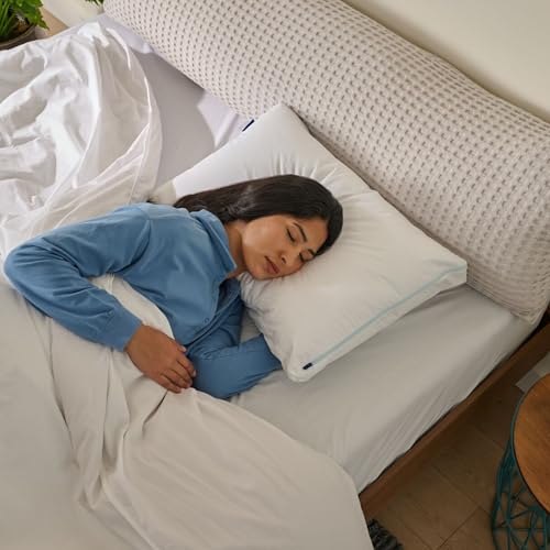 Image of Casper Sleep Original Cooling Pillow 2-Pack, King Size - Medium Soft Feel, Down-Alternative Fill, Supports Side, Back & Stomach Sleepers, Neck Pain Relief, Machine Washable