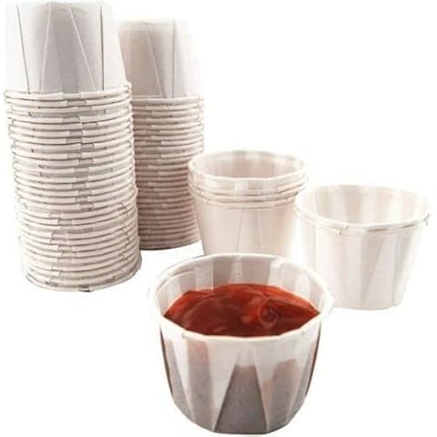 GreenFeel Paper Souffle Cup, Portion Pot, Paper Ramekin Dip Sauce Pot 1oz - 250 Pack Cover