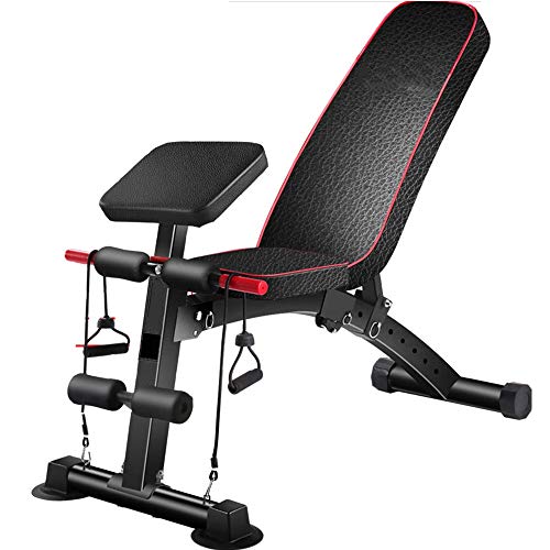 Weight Bench Adjustable Weight Bench-Utility Gym Bench for Full Body Workout, Multi-Purpose Foldable Incline Decline Benchs Dumbbell Bench