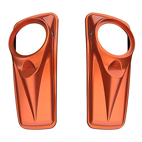 Tapas para bocinas de alforjas de moto Moto Onfire 8 pulgadas Scorched Orange para Harley Touring 2014+ miniatura 2