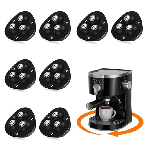 TRVL FIELDER Self Adhesive Caster Wheels Appliance Slider Rollers 8 Pcs