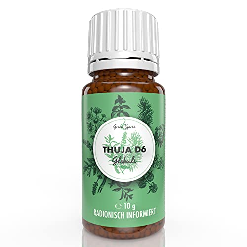 Thuja D6 Globuli Streukügelchen. 10 g Globuli radionisch/bioenergetisch informiert | Apothekenqualität Cover