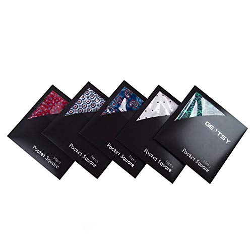GENTSY ® 100% Seta Fazzoletto da Taschino da Uomo
