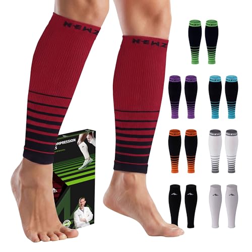 Image of NEWZILL Compression Calf Sleeves (20-30mmHg) for Men & Women Perfect Option to Compression Socks for Running Travel Nursing