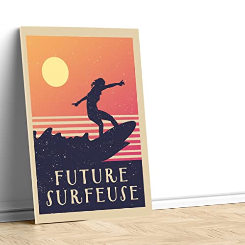 Affiche poster future surfeuse sport aquatique 60x85 - 4