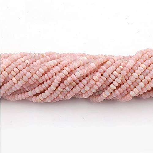 Perles opale rose 4mm pour fabriquer des bijoux d'été et accessoires bohèmes chic