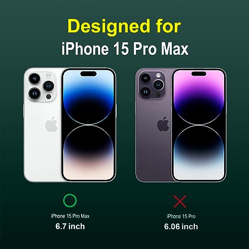 Image of amazon basics Back Case Cover for iPhone 15 Pro Max (Silicone Dark Green)