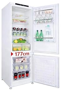 Einbaukühlschrank mit gefrierfach 177 cm hoch x 54 cm breit , 【​No Frost Plus】, kühl gefrierkombination einbau 178 kühlschrank | 248L (186L/62L) | Energieeffizient |5 hat | Leise |Türs Wechselbar