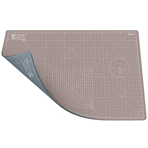 ANSIO Cutting Mat, Self Healing Cutting Mat, Hobby Cutting Mat, Sewing Cutting Mat, Double Sided 5 Layers Eco Friendly Cutting Mat Imperial/Metric 34 Inch x 22.5 Inch/89 cm x 59 cm A1 - Grey/Brown