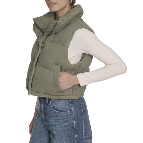 Levi's Women's Cropped Cotton Puffer3