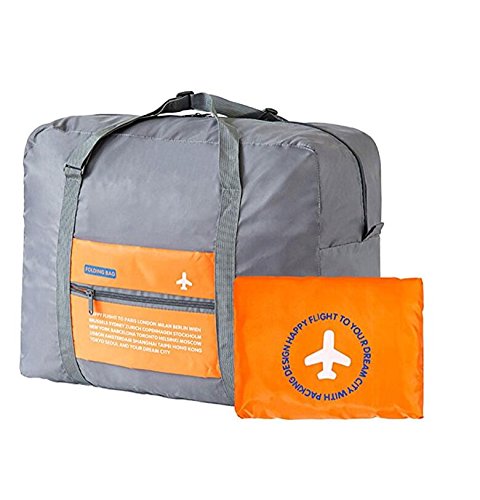 Travel Bag Waterproof Foldable Super Lightweight Large Capacity Storage Luggage Outdoor Bag Doubtless Bay (orange)