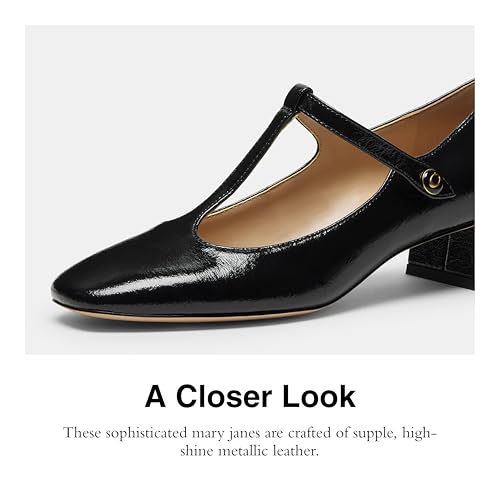 Coach Women's Angelina T-Strap Mary Jane in Glazed Leather Pump4