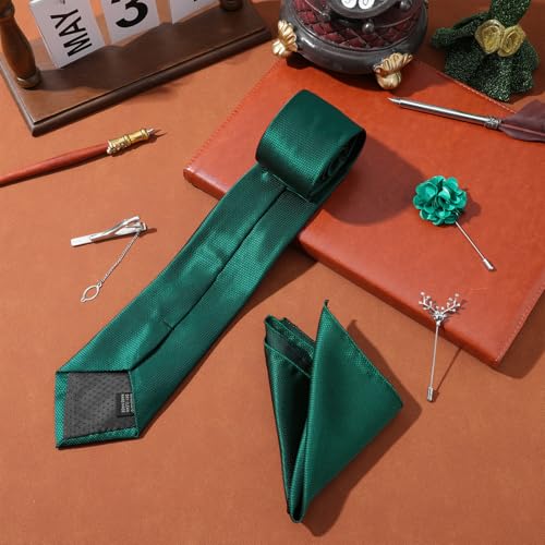 Set de 5 corbatas para hombre con accesorios formales miniatura 6