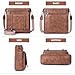 Roulens Crossbody Bags for Women,Multi Pocket Crossbody Purses Vegan Leather Shoulder Handbags Travel Purse Adjustable Strap