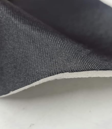 Tela con Foam para carnaval color negro y también utilizado como estabilizador para costura y manualidades. Tejido con ancho de 150cm se vende a metros