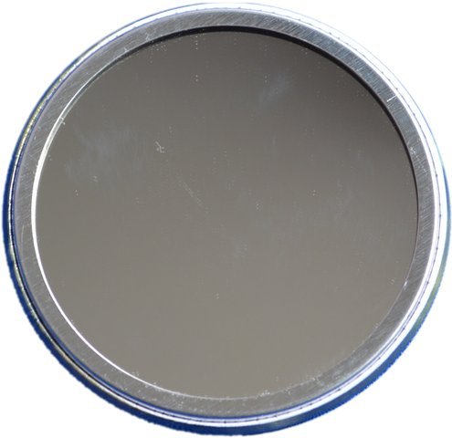 Specchietto da borsetta, con scritta francese Je