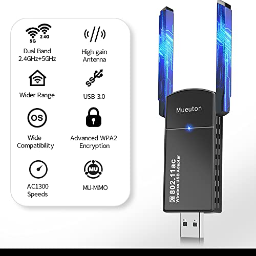 1300Mbps Adattatori USB WiFi Wireless WLAN Stick