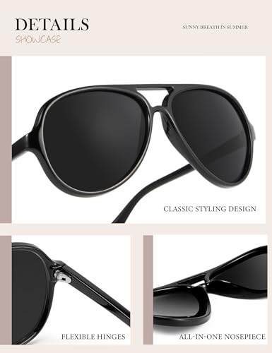 Polarized Sunglasses for Women, Womens Sunglasses Polarized for Shopping, Driving, 3PACKS3