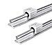 GUWANJI 2PCS Linear Rails SBR12 300mm Linear Guide Rails with 4PCS SBR12UU Slide Blocks, CNC Rail Kit, Linear Rails and Bearings Kit for Automated Machines and Equipments(SBR12-300)