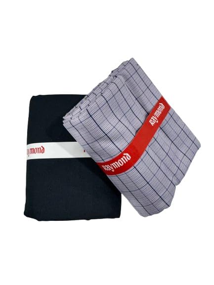 Image of Raymond Men's Premium Shirt & Trouser Fabric Combo | Unstitched Cotton Blend | Formal & Office Wear Fabric Set