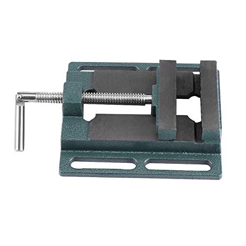 Industrial Heavy Duty 6 Opening Size Drill Press Vice Milling Drilling Clamp Machine Vise Tool, 6 Inch Heavy Duty Cast Iron Milling Vise, 45# Steel Vise Jaws with Smooth
