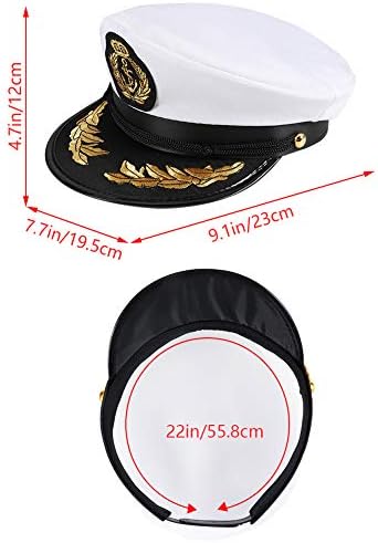 Kapitän Kostüm Set 4-teilig - Matrosenmütze, Schal & Sonnenbrille Für Karneval & Partys