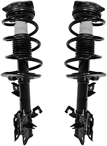 Image of Detroit Axle - FWD Front 6pc Struts Kit for 08-12 Nissan Rogue, 2 Struts & Coil Spring 2 Stabilizer Sway Bar Links 2 Outer Tie Rod Ends 2008 2009 2010 2011 2012 Replacement Suspension