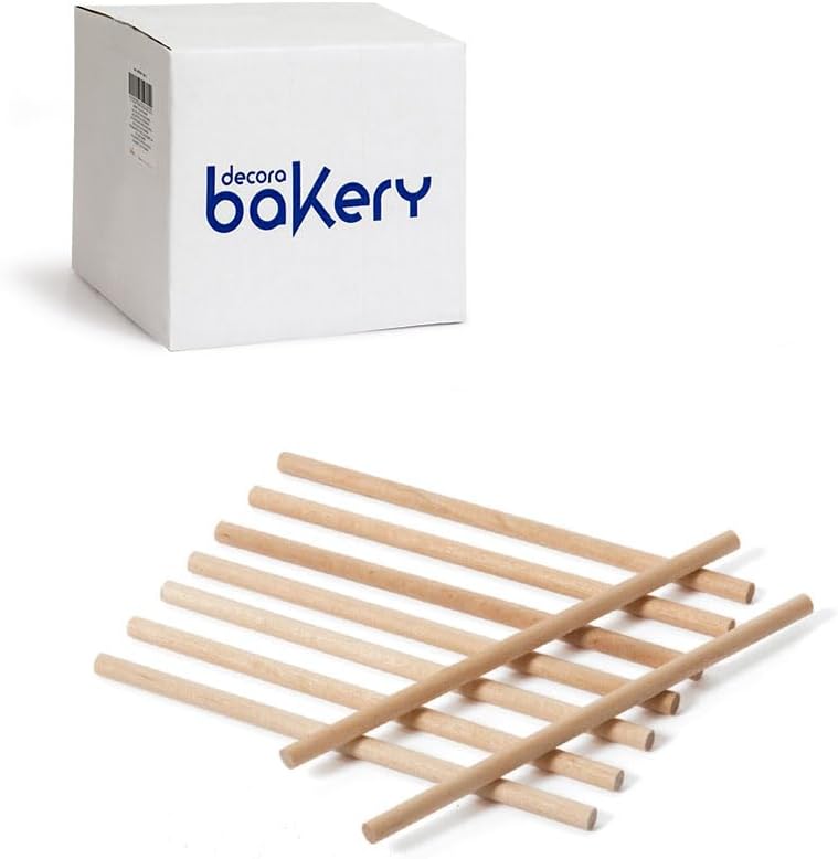 Decora, 9280116 Pack of 1000 Birch Wood Food Safe Ice Cream Biscuits Lollipop Candy Sticks 6 x Height 160mm Wood