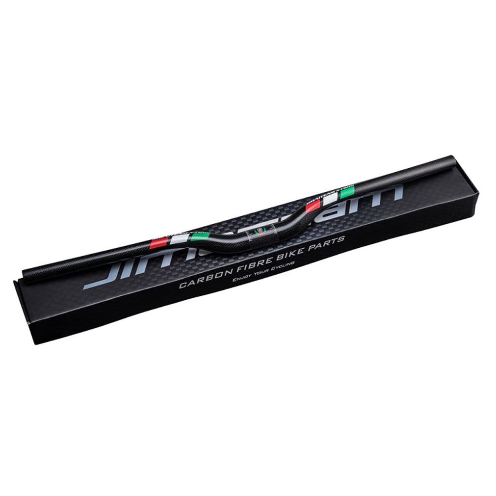 Manubrio Riser In Fibra Di Carbonio 31,8 Mm MTB/BMX/manubrio Bici Pieghevole 580/600/620/640/660/680/700/720/740/760 Mm Barra Extra Lunga Nero(580mm)