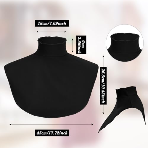 Image of Cutecrop Turtleneck Dickey Extra Large Fake Collar Detachable Dickey Collar Half Mock Turtleneck for Men Women