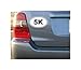 5K EURO OVAL - I Make DecalsTM, runner, running, race, marathon, vinyl Sticker Decal
