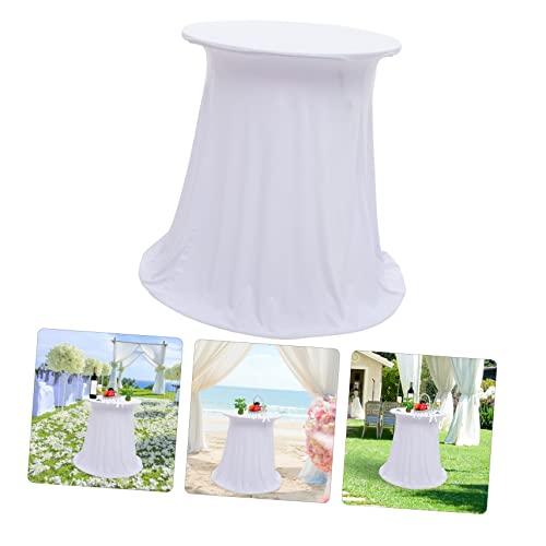 Nappe extensible blanche infroissable en polyester stretch pour banquet - 7