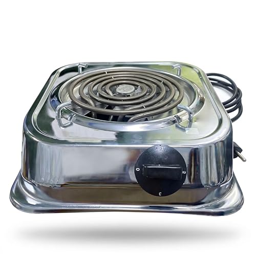 Image of Drumstone 2000W Electric Coil Stove G-Coil Hot Plate | Single Burner Electric Cooking Heater with Adjustable Heat Control, Mild Steel Body, Portable Stove for Home, Hostel & Office (Dark Grey)