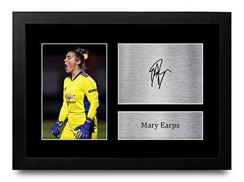 Autographe imprimé Mary Earps photo A4 encadrée haute définition
