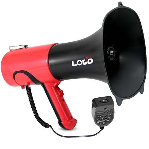 📢Leggero e maneggevole: Il megafono professionale ha impugnatura ergonomica e corpo leggero, facile da usare sia al chiuso che all'aperto.