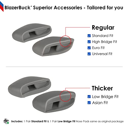 Image of BLAZERBUCK Replacement Nose Pads Piece for Oakley Bisphaera OO9400