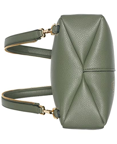 Image of Calvin Klein Women's Myra Backpack for Women - Vegan Leather Convertible Sling Backpack, 2 Pockets, Dusty Olive, One Size